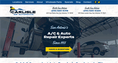 Desktop Screenshot of carlisleautoair.com